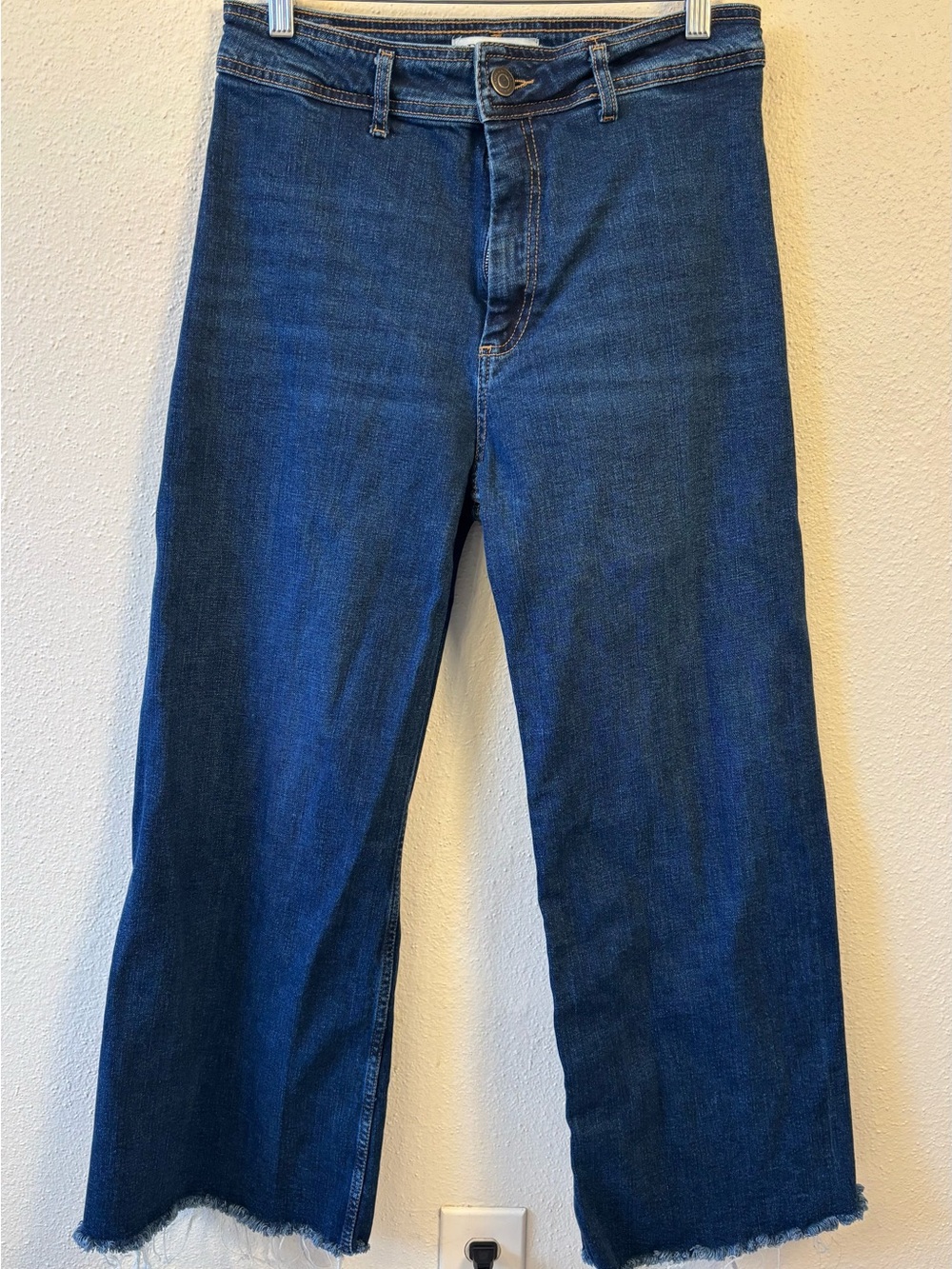 Women’s Size 10 Dark Blue Wide-Leg Jeans
